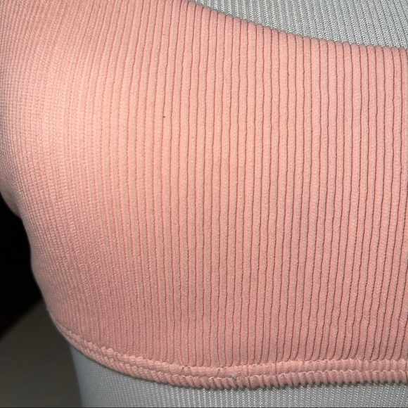 KORAL Swim Top Ribbed Rose Blush S - Picture 2 of 14